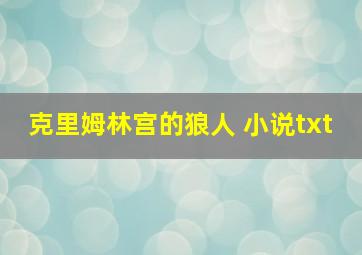 克里姆林宫的狼人 小说txt